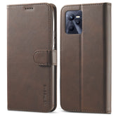 LC.IMEEKE Calf Texture Leather Phone Case